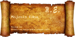 Mojzsis Edna névjegykártya
